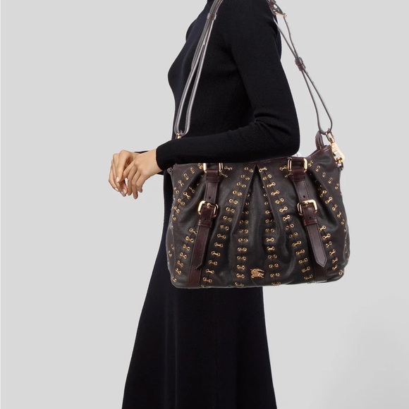 Burberry Leather Lowry Tote Bag - Picture 1 of 7